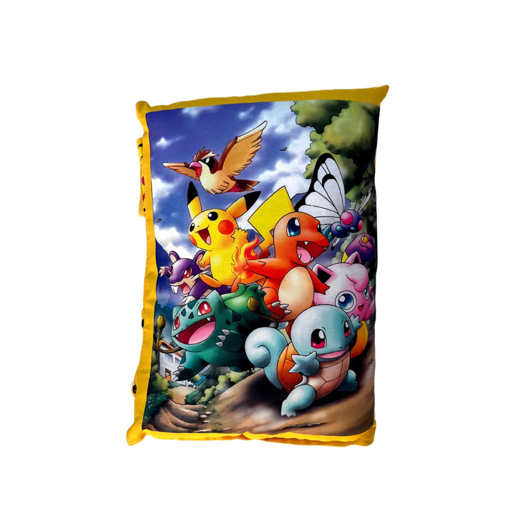 Pokemon Printed Velvet Learning Baby Pillow, Cushion, Toys, Soft Toys, Toddler Pillow, Kids Pillow for Baby Boy, Baby Girl Color