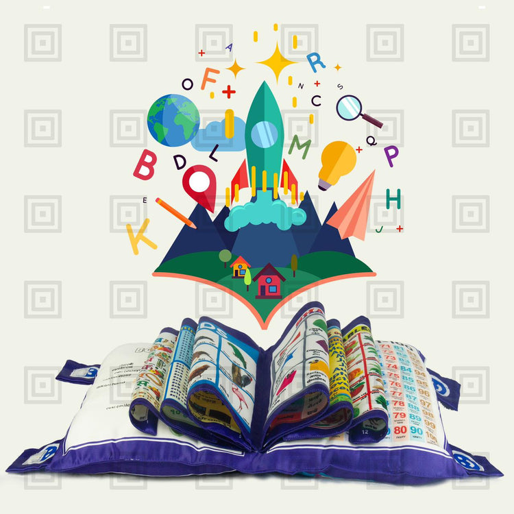 New Printed Velvet Learning Baby Pillow, Cushion, Toys, Soft Toys, Toddler Pillow, Kids Pillow for Baby Boy, Baby Girl Colour