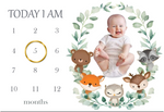 Monthly Milestone Blanket | 1 to 12 Months | Best for Newborn Boy & Girl, Multicolor, Cotton, Skin Friendly