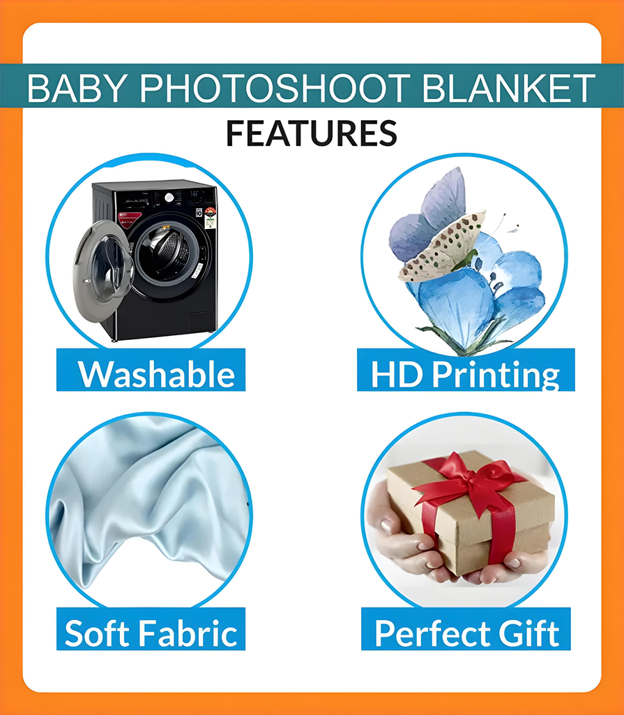 Monthly Milestone Blanket | 1 to 12 Months | Best for Newborn Boy & Girl, Multicolor, Cotton, Skin Friendly