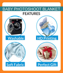 Monthly Milestone Blanket | 1 to 12 Months | Best for Newborn Boy & Girl, Multicolor, Cotton, Skin Friendly