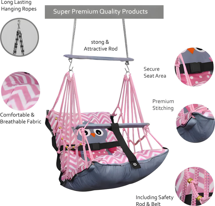 Swing for Kids Cotton Baby Children Folding and Washable 1 to 5 Years New Born Baby Gift