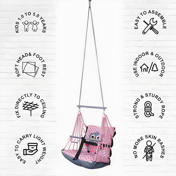 Swing for Kids Cotton Baby Children Folding and Washable 1 to 5 Years New Born Baby Gift