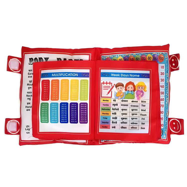 New Printed Velvet Learning Baby Pillow, Cushion, Toys, Soft Toys, Toddler Pillow, Kids Pillow for Baby Boy, Baby Girl Colour