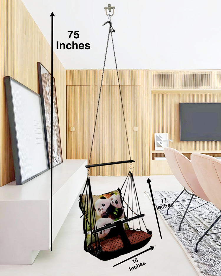 Panda Swing for Kids Cotton Baby Children Folding and Washable 1 to 5 Years New Born Baby Gift