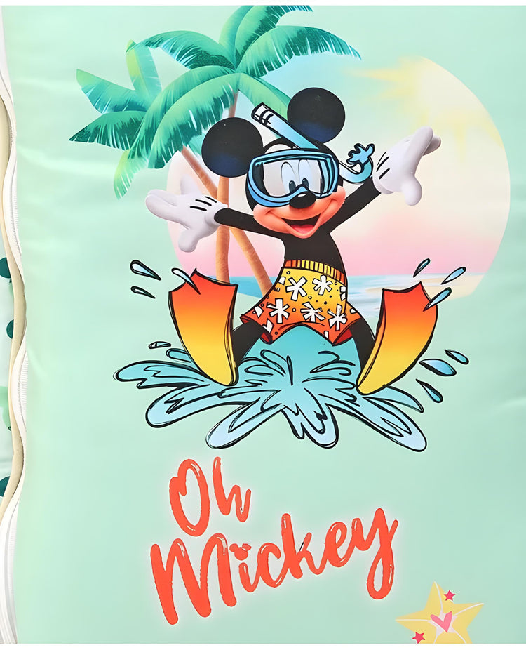 Ohh Mickey Printed 3 in 1 Baby Bed, Sleeping Bag & Carry Nest, Cotton Baby Bedding for New Born & Infant, Portable Bassinet, for Baby Carrying & Unisex Baby Sleeping Bed, 0 to 12M