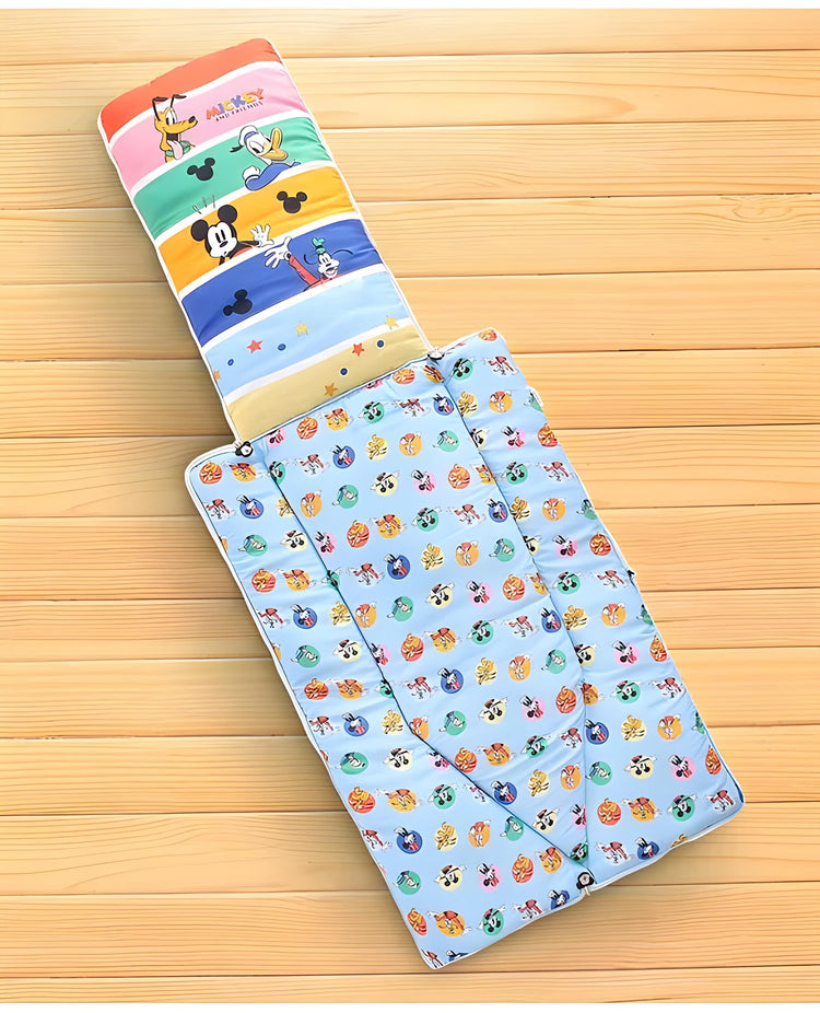 Micky Printed 3 in 1 Baby Bed, Sleeping Bag & Carry Nest, Cotton Baby Bedding for New Born & Infant, Portable Bassinet, for Baby Carrying & Unisex Baby Sleeping Bed, 0 to 12M