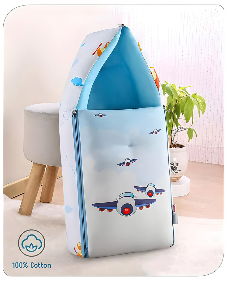 3 in 1 Baby Bed, Sleeping Bag & Carry Nest, Cotton Baby Bedding for New Born & Infant, Portable Bassinet, for Baby Carrying & Unisex Baby Sleeping Bed, 0 to 12M