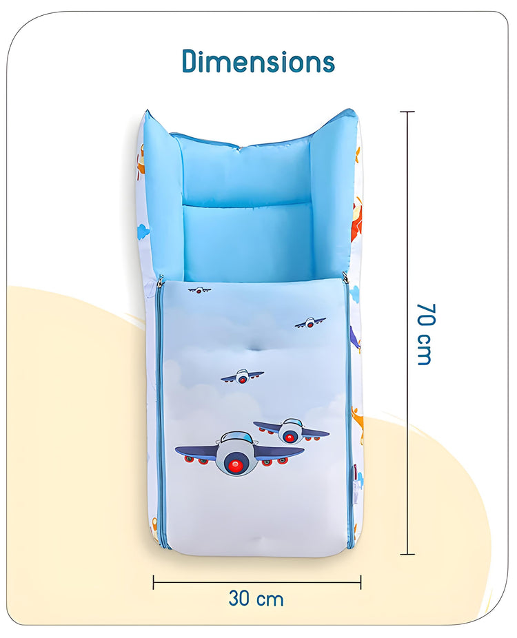 3 in 1 Baby Bed, Sleeping Bag & Carry Nest, Cotton Baby Bedding for New Born & Infant, Portable Bassinet, for Baby Carrying & Unisex Baby Sleeping Bed, 0 to 12M