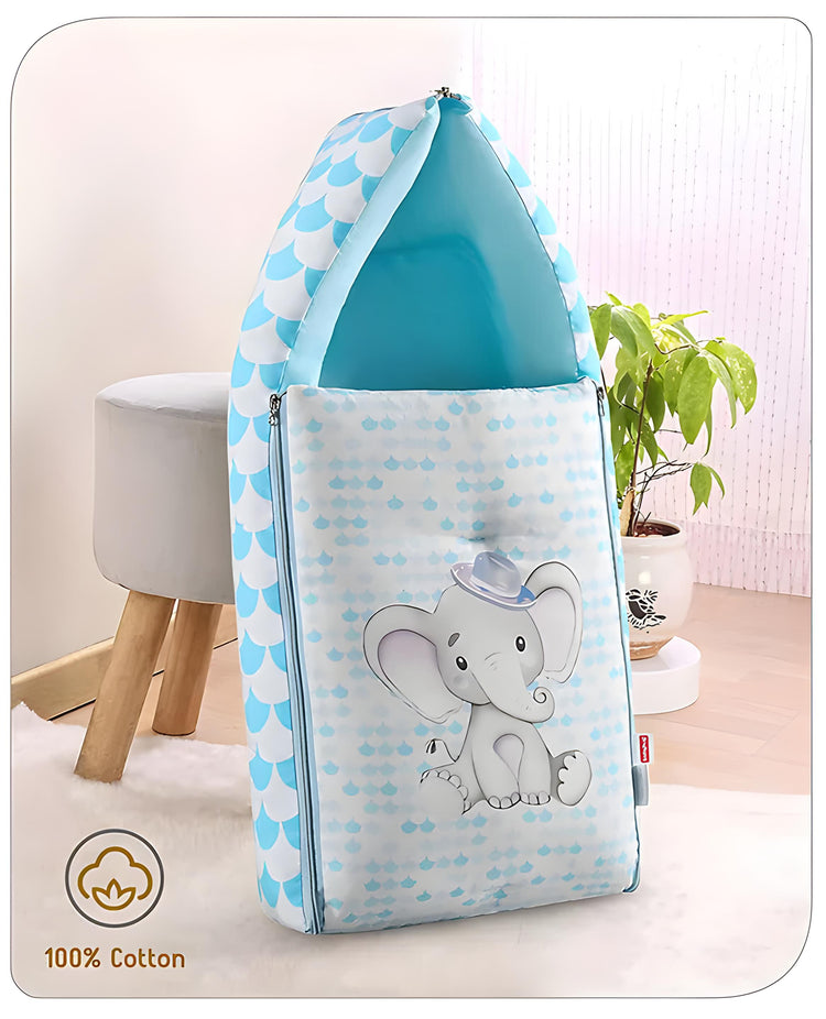 3 in 1 Baby Bed, Sleeping Bag & Carry Nest, Cotton Baby Bedding for New Born & Infant, Portable Bassinet, for Baby Carrying & Unisex Baby Sleeping Bed, 0 to 12M