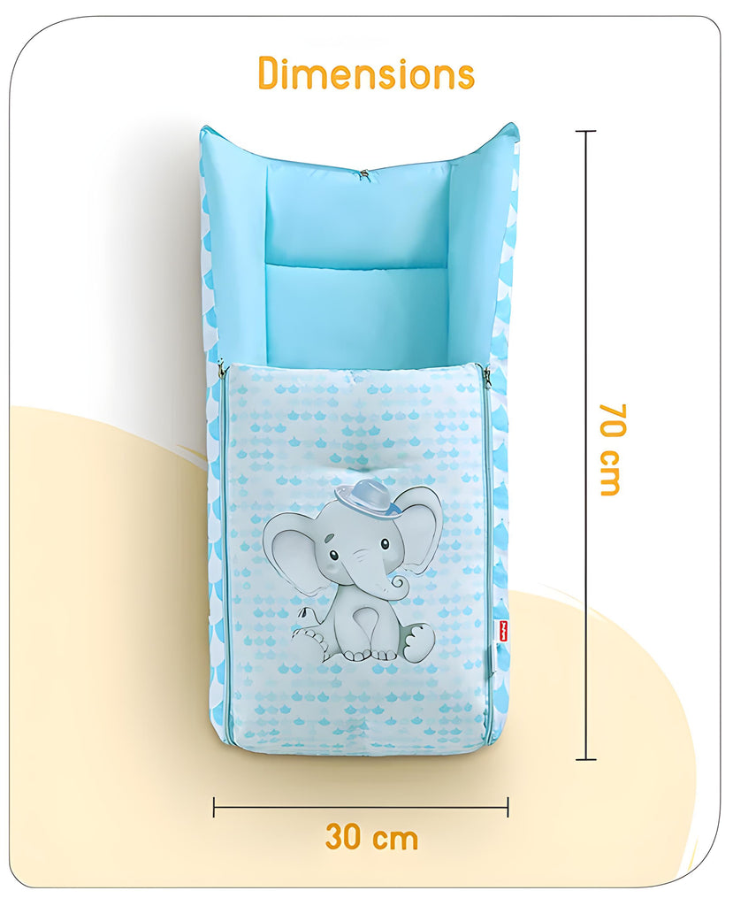 3 in 1 Baby Bed, Sleeping Bag & Carry Nest, Cotton Baby Bedding for New Born & Infant, Portable Bassinet, for Baby Carrying & Unisex Baby Sleeping Bed, 0 to 12M