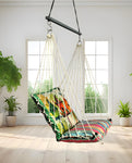 Multicolor Printed Cotton Garden Hammock Swing For Adult & Kids Hammock Hanging Jhula Indoor & Outdoor For Home | Hanging Chair For Balcony, With 150 Kgs Weight Capacity