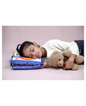 Blue Printed Velvet Learning Baby Pillow, Cushion, Toys, Soft Toys, Toddler Pillow, Kids Pillow for Baby Boy, Baby Girl Color