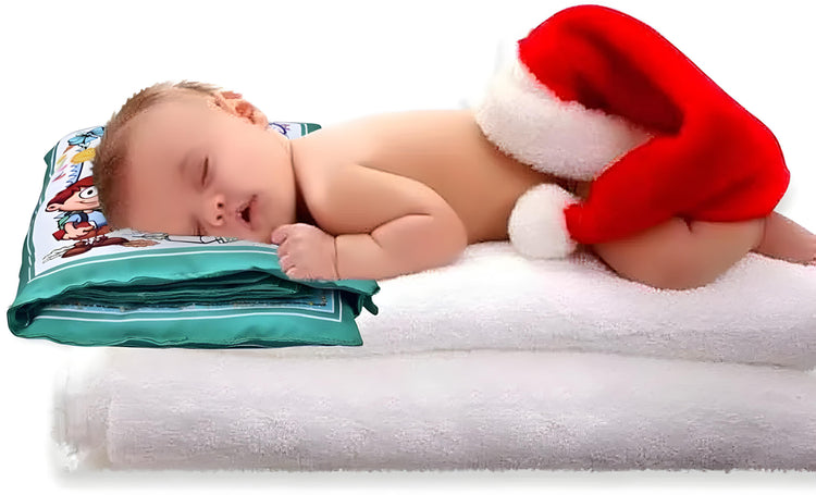 Grey Printed Velvet Learning Baby Pillow, Cushion, Toys, Soft Toys, Toddler Pillow, Kids Pillow for Baby Boy, Baby Girl Color