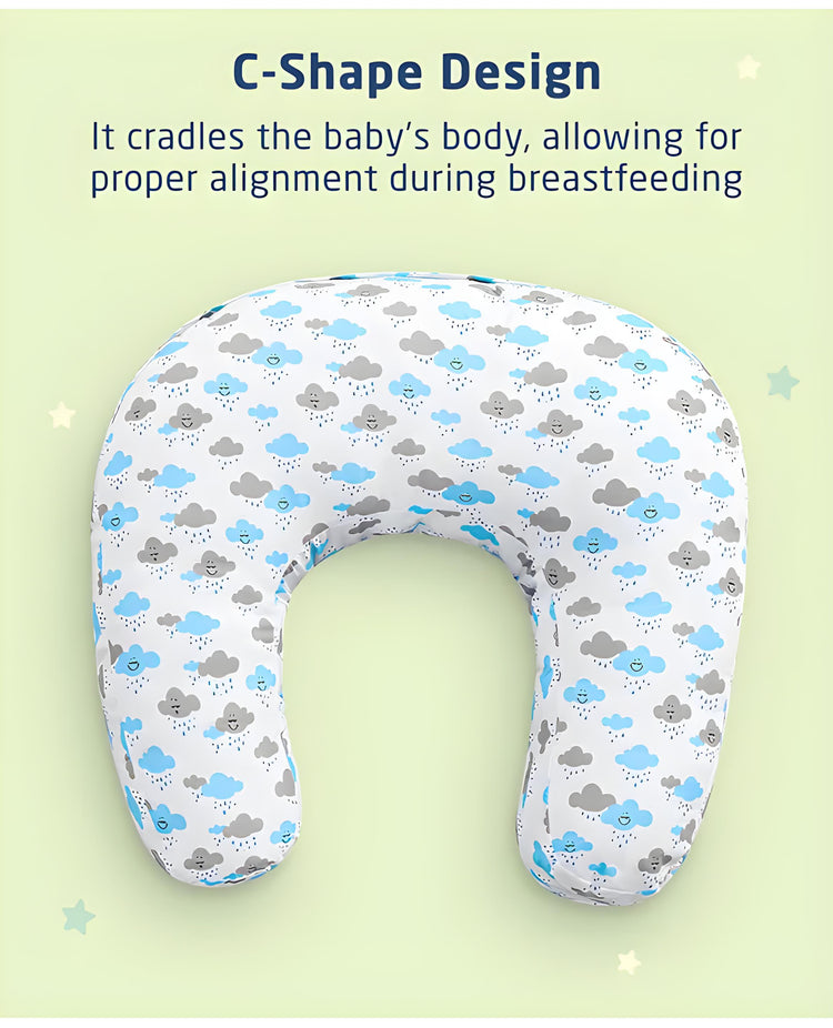 Newborn Nursing Feeding Pillow, Breastfeeding Pillows with Removable Cover, Infant Support for Baby & Mom Cradle 0-24 Months